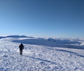 Beautiful condition for winter skills courses Winter skills and navigation course