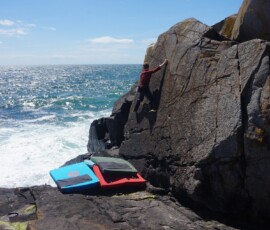 Plenty of bouldering on short walls by the sea in Aberdeen Bouldering taster sessions